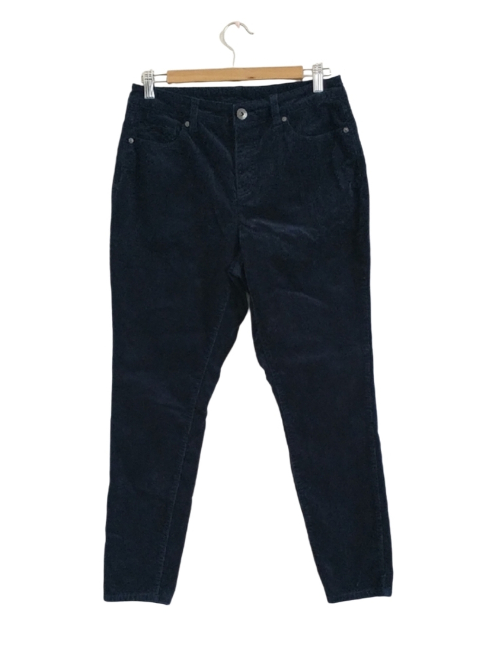 Style&Co Navy Corduroy Pants - Classic Deep Navy Skinny Style. Size 8